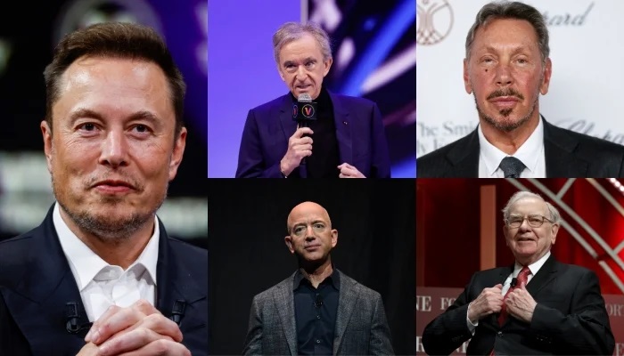 The Billionaire Boom: World’s Five Richest Men Double Their Wealth Since 2020